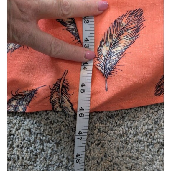 Torrid Midi Dress Coral Linen-Look Pinafore Feather Prairie Beach SZ 3X NWT - Picture 15 of 16